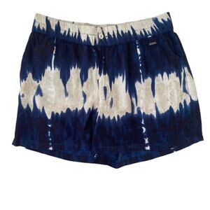 Koala Bay Nature Line Navy and Cream Tye Dye Shorts - Large